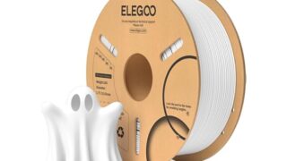 ELEGOO PLAフィラメント 1.75mm 3Dプリンター用フィラメント 寸法精度±0.02mm ほとんどのFDMプリンターに対応 (1KG/スプール 2.2 lbs) 白色